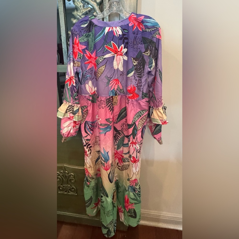 Floral Multicolor Maxi Dress